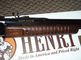 Henry Pump action .22 lr Rifle 20" Octagon bbl Blued/Walnut NEW #H003T--On Sale!! - 5 of 6