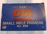 CCI Magnum Small Rifle Primers No. 450 (1,000 count)