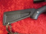 Ruger 77/17 bolt action rifle .17 hmr Zytel Stock w/Tasco 6-24x42 scope & sling - 8 of 14