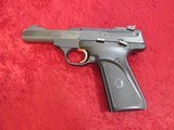 Browning Buckmark .22 lr semi-auto pistol 4" bbl Black Rubber Grips Gold trigger - 1 of 8