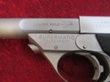 High Standard Model 107 Military Supermatic Tournament .22 lr pistol 5.5" bbl Matte Stainless - 3 of 16