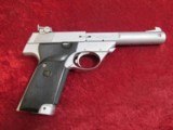 High Standard Model 107 Military Supermatic Tournament .22 lr pistol 5.5" bbl Matte Stainless - 7 of 16