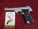 High Standard Model 107 Military Supermatic Tournament .22 lr pistol 5.5" bbl Matte Stainless