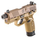 FN 502 Tactical 22 LR Caliber with 4.60" Threaded Barrel, 10+1 or 15+1 Capacity, Overall Flat Dark Earth Finish, Picatinny Rail Frame #66101006 - 3 of 3