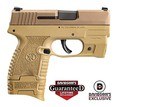 FN 503 Compact Low sights Flat Dark Earth FDE Stainless Steel 9mm Luger with Integrated LaserMax Flashlight #66-100098-10