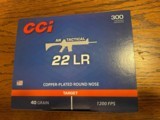 CCI AR-Style Tactical .22lr 40 grain Copper Round Nose, 300 Rounds/Box SKU#956 - 2 of 3