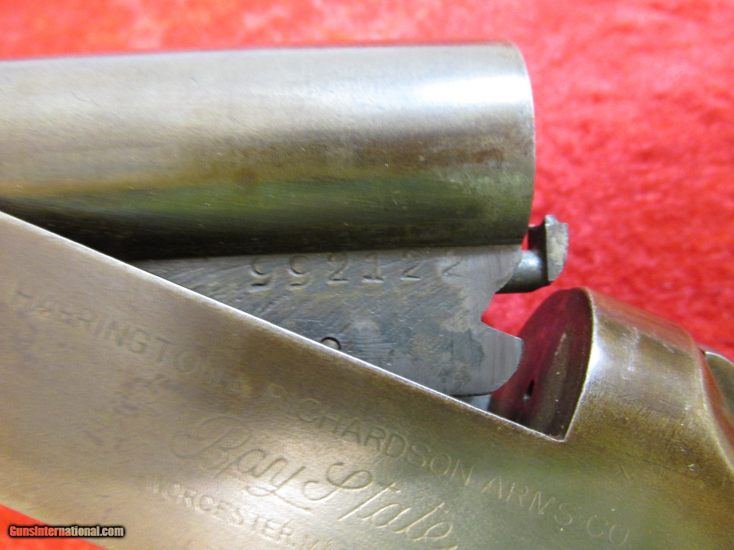 H r bay state single shot 16 gauge 30 bbl checkered stock forearm