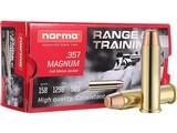 Norma Range & Training Ammunition .357 mag 158 gr FMJ (1 Case--1,000 rounds)