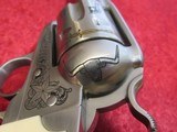 CUSTOM Ruger New Vaquero Stainless .45LC Bisley Grips #5129 Engraved #8 of 20 Texas Edition - 18 of 21