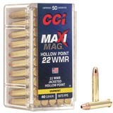 CCI 0024 Maxi-Mag 22 WMR 40 gr 1875 fps Jacketed Hollow Point (JHP) 500 rounds - 1 of 1