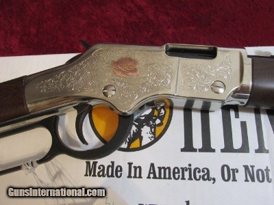 Henry American Beauty Lever Action rifle .22 s/l/lr NEW in box #H004AB