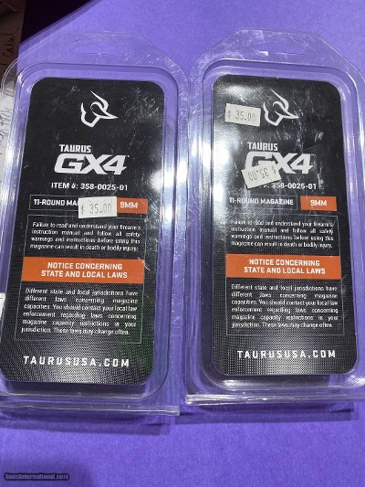 Taurus GX4 9mm 11-round magazine (2-count) NEW #358-0025-01 - Image 3 of 4
