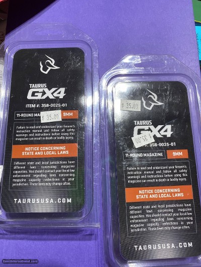 Taurus GX4 9mm 11-round magazine (2-count) NEW #358-0025-01 - Image 2 of 4