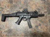CZ-USA Scorpion EVO 3 S1 pistol with arm brace SBR & Holosun Sight (USED) - 1 of 11