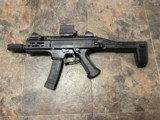 CZ-USA Scorpion EVO 3 S1 pistol with arm brace SBR & Holosun Sight (USED) - 6 of 11