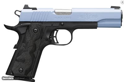 Browning 051990492 1911-380 Black Label Compact Frame 380 ACP 8+1, 3.63
