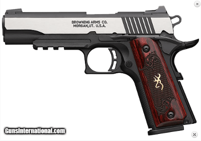 Browning 051971492 1911-380 Black Label Medallion Pro 380 ACP 8+1 4.25