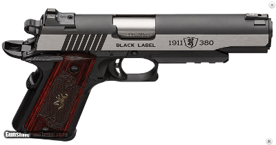 Browning 051971492 1911-380 Black Label Medallion Pro 380 ACP 8+1 4.25