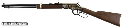 Henry H004GBA Golden Boy God Bless America Edition 22 Short, 22 Long or 22 LR Caliber with 16 LR/21 Short Capacity, 20