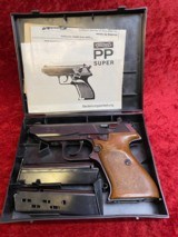 Walther PP Super 9x18 pistol w/2 mags & Original Box