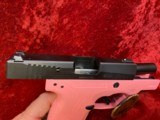 Beretta USA BU9 Nano blued Finish Pink Frame 3.07