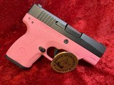 Beretta USA BU9 Nano blued Finish Pink Frame 3.07