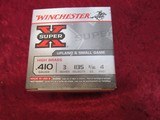 Winchester Super-X High Bass .410 bore Lead Game Load #4 3