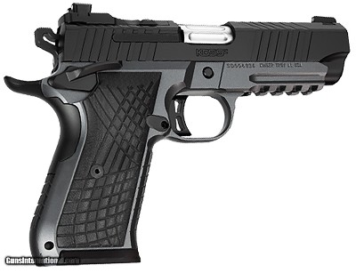 Kimber Mfg.,inc 3100018 KDS9C Rail 9mm 10+1 4.09" KimPro Gray/Black Front and Rear Serrations Stainless Steel G 10 Grip