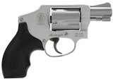 Smith & Wesson 163810 Model 642 Airweight 38 S&W Spl +P 5 Shot 1.88 Stainless Steel Barrel/Cylinder, Matte Silver Aluminum Alloy J-Frame, Polymer Grip - 1 of 1