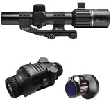 Burris 300674 BTC 35 V2 RT6 Combo Thermal Clip On/Handheld/Mountable Matte Black 1-4x35mm, Multi Reticle, 400x300, 50Hz Resolution, Zoom 1x/2x/4x, Inc - 1 of 1