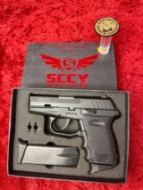 SCCY CPX-2 Carbon Black semi-auto 9 mm 10-rd (2) mags LNIB - 1 of 6