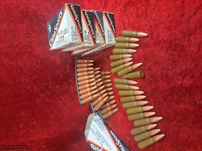 Norinco ChinaSport 7.62x39 100 SP and 30 FMJ Brass