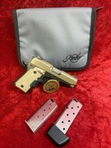 Kimber Micro 9 Desert Tan w/crimson Trace Laser-Grip 9 mm 3.15