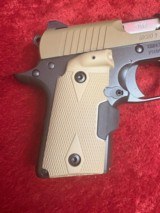Kimber Micro 9 Desert Tan w/crimson Trace Laser-Grip 9 mm 3.15