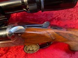 RARE Gebr Merkel Suhl DB Model 141E, DA, SxS 9.3x74 cal double trigger rifle w/Leupold Vari-X III 1.5x5 scope - 14 of 16