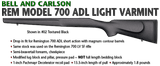 Bell & Carlson Remington 700 ADL Light Varmint .308 Black Stock RH #2949 - 9 of 15
