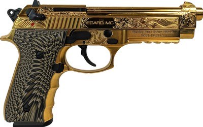 EAA GIRSAN Regard MC Deluxe 9mm 18rd Gold Pistol 390088 - Image 1 of 1