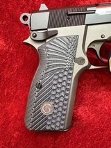 EAA Girsan MCP35 semi-auto 9 mm pistol Black/Silver 15-rd LNIB #390455 2 sets of grips - 3 of 10