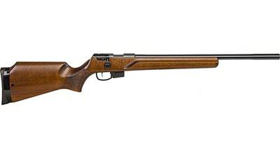 ANSCHUTZ 1761 HB MPR 22LR 21.4" BLUED/HARDWOOD 2-STG
