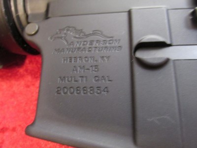 Anderson Manufacturing AM-15 Carbine semi-auto rifle 5.56/.223 cal w/Barska 4x20 scope - Image 5 of 9