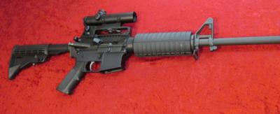Anderson Manufacturing AM-15 Carbine semi-auto rifle 5.56/.223 cal w/Barska 4x20 scope - Image 6 of 9