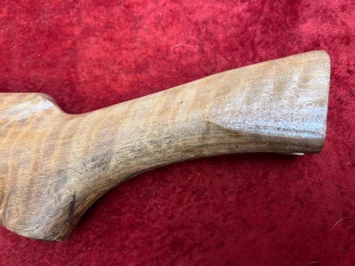 Parker SxS Shotgun Replacement Stock in Myrtle Wood with beautiful fiddle back - Image 4 of 11