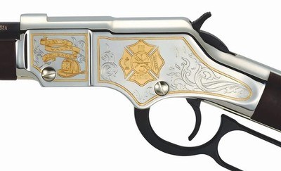Henry H004FM Golden Boy Firefighter Tribute 22 Short, 22 Long or 22 LR Caliber with 16 LR/21 Short Capacity, 20