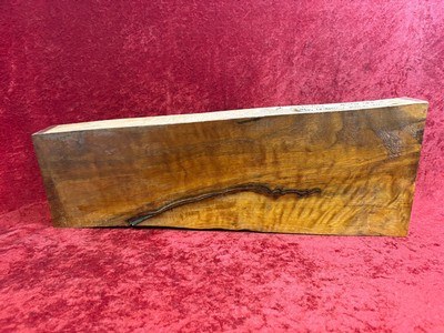 American Black Walnut XX Fancy Fiddleback Stock Blank (A28) - Image 3 of 5
