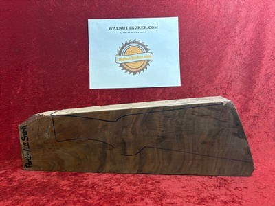 American Black Walnut Shotgun Stock Blank with XXX Fancy Beautiful Figure & Burl #SB556 - Image 4 of 8