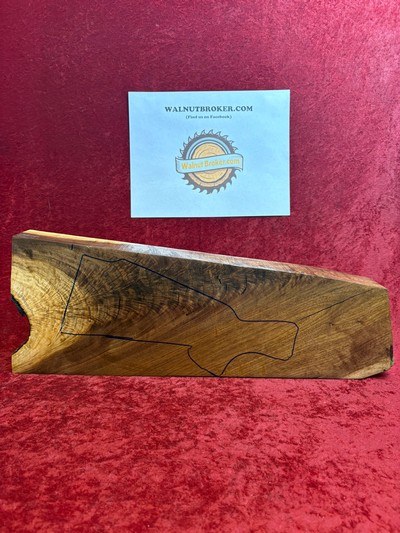 American Black Walnut Stock Blank Rifle or Shotgun w/matching Forearm #SB555 - Image 1 of 6
