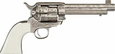 CIMARRON BAT MASTERSON 357MAG PW FS 5.5" ENGRAVED NICKEL - Image 1 of 1