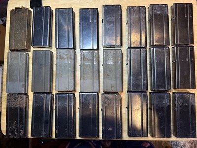 Collection of 26 Vintage M1 Carbine 15 and 30 Round Magazines