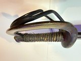 Civil War period Model 1860 Light Cavalry Saber with crowned “GG” Solingen import mark and original scabbard - Image 11 of 13