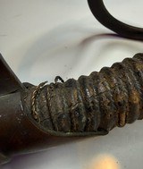 Civil War period Model 1860 Light Cavalry Saber with crowned “GG” Solingen import mark and original scabbard - Image 9 of 13